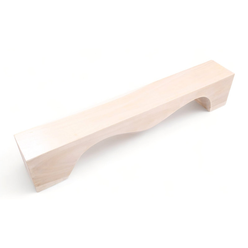 Solid Wood Bench, 17.7" H x 94.5" W x 14.6" D, White
