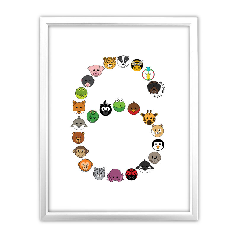 Single Picture Frame Print, White