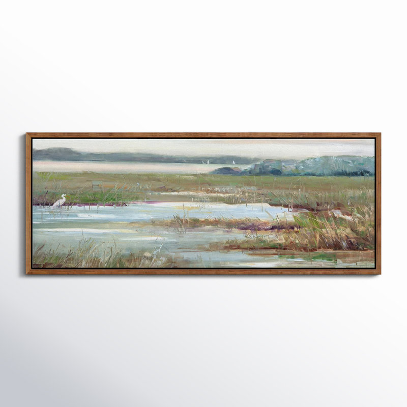 " Early Morning Magic ", 24" H x 60" W x 1.5" D, Walnut