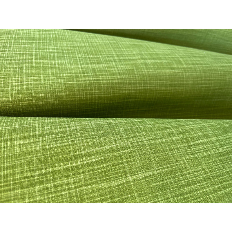 Rideaux en coton vert mousse, L 50 po x L 96 po