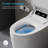 One-Piece Smart Toilet with Foot Sensor, Self-Cleaning Nozzle, Heated Seat & Remote Control, Elongated