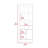 Shell Beach 1-Drawer 3-Shelf Bookcase Black Wengue