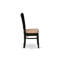L'ensemble 3 pièces de table de cuisine et chaises comprend une table de salle à manger ronde avec Dropleaf et 2 chaises rembourrées en tissu de lin, 42 x 42 pouces, noir-400042977-400042979-400042968