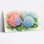 Hydrangea, aquarelle florale, reproduction d'art sur toile tendue sur toile, ensemble de 1