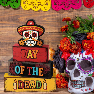 Day Of The Dead Wooden Table Centerpieces