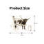 Art mural rétro noir et blanc, coups de pinceau Longhorn, pour chambre à coucher, salon 12 po x 18 po