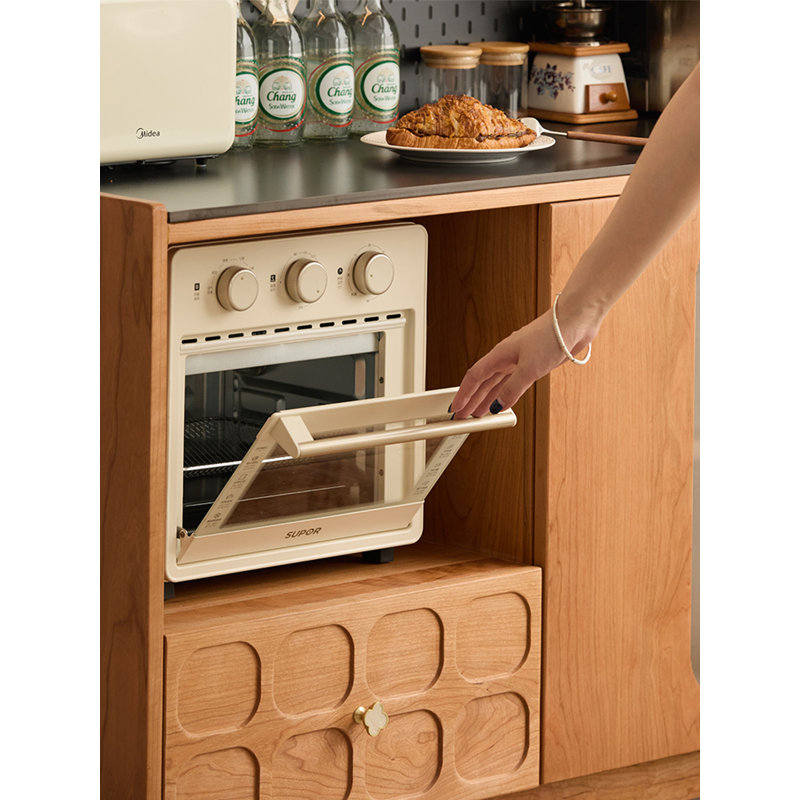 48.5-inch Solid Cherry Wood Standard Pantry Cabinet