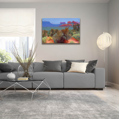 Red Barrel Studio® «High Desert» par Mary Silverwood, art mural en verre acrylique, ACR-41090