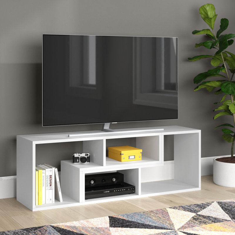 Aleck TV Stand for TVs up to 55", White