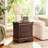 Transitional 2-Drawer Solid Wood Nightstand, No Assembly Required-1877717280