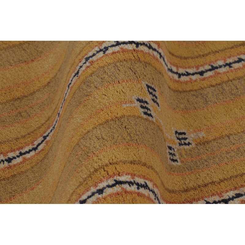 Scandinavian One-of-a-Kind 6'1X9'2 Hand Knotted Area Rug