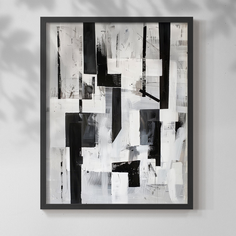 ABSTRACT Series XXIX - reproduction encadrée de qualité supérieure - prête à être accrochée - aucun clou requis