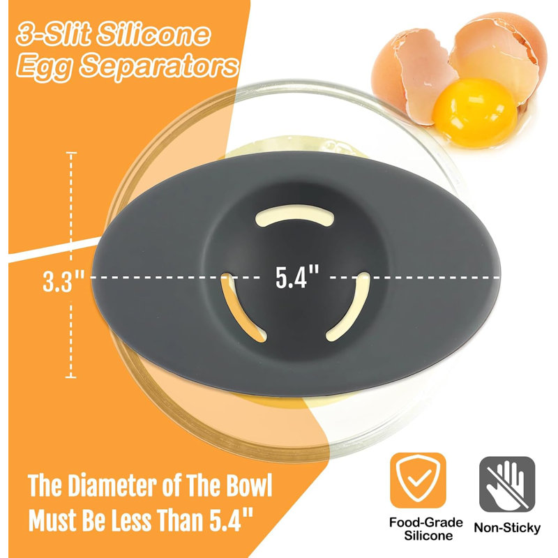 2-pack Silicone Egg White Separators