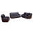Convergent Faux Leather Reclining Loveseat-121434450-121434446