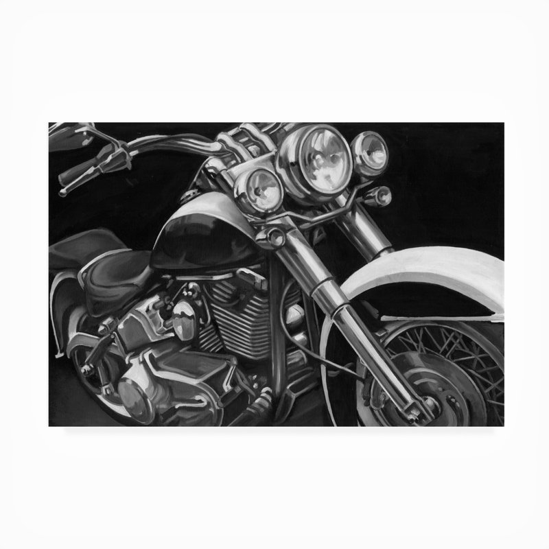 Toile d'extérieur «Classic Hogs I» par Ethan Harper, H 12 po x l 19 po x P 1,5 po