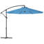 Parasol et accessoires UV à l'épreuve de l'eau et riche en tissu bleu acier et polyester avec espace extérieur