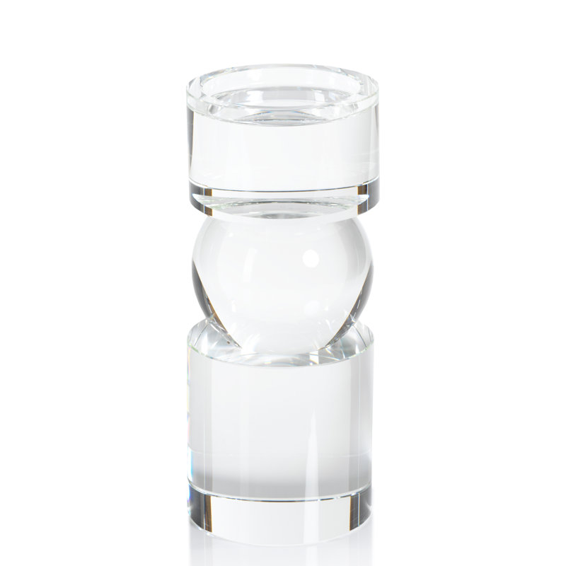 Chandelles en verre pilier, Transparent, Petit