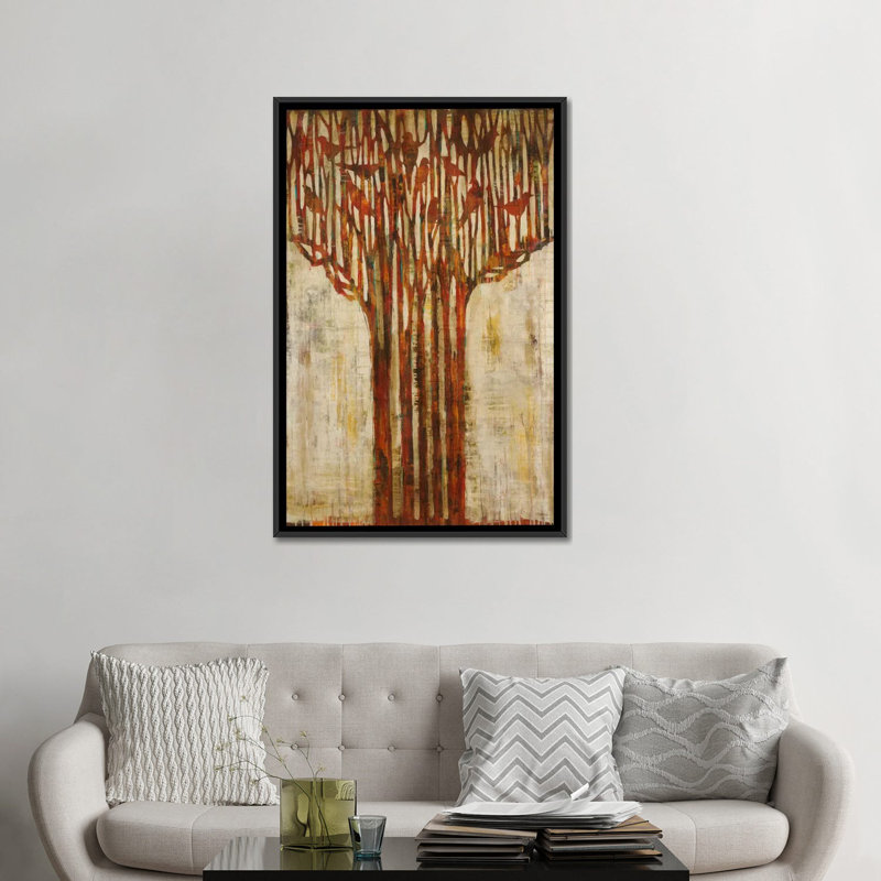 « branching out », impression sur toile, H 26 po x l 18 po x P 1,5 po, Toile avec cadre noir