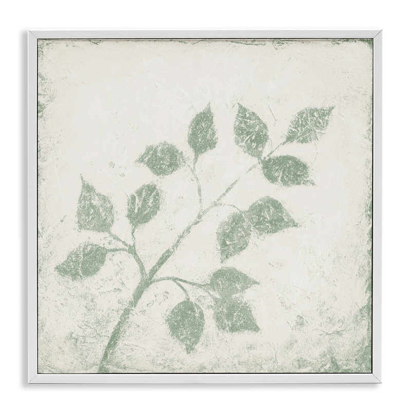 November Leaves Tree Branches Framed Giclee, design by Michael Marcon, 24" H x 24" W, Coastal White Framed Giclee