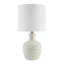 Lampe de table 19 po en céramique avec abat-jour tambour blanc-1059147812