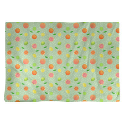 Napperon en coton 18 po Citrus fruit