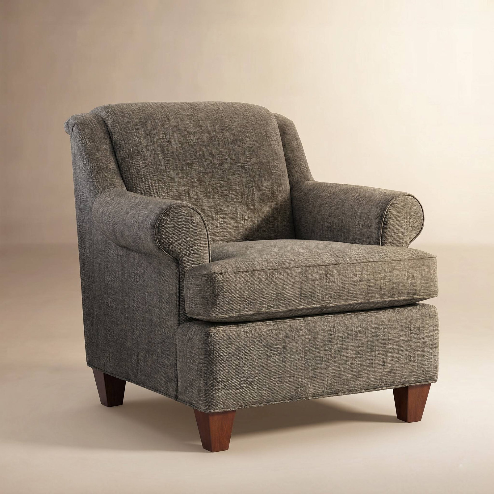 Tessa Upholstered Armchair, Macarena Gray Performance