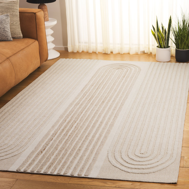 Neppur Southampton Hand Tufted Performance Geometric Shapes Rug, Rectangle 4' x 6'