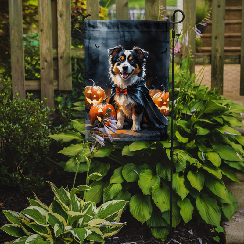 Drapeau de jardin chiot Halloween, Sheltie