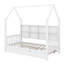 Lit House avec lit gigogne, lit pour enfant avec tablette