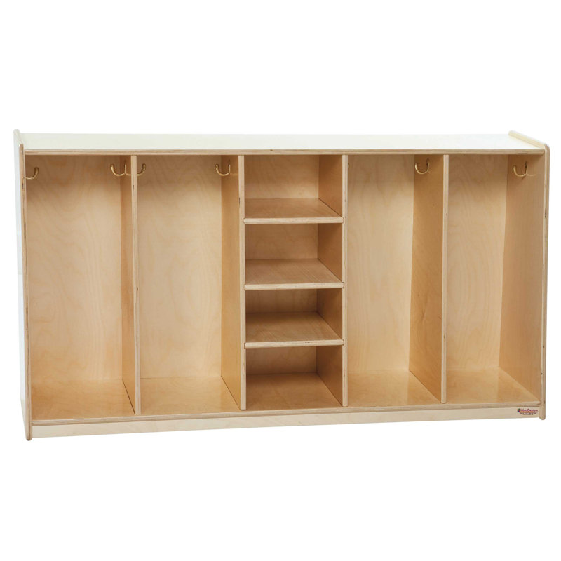 Tip-Me-Not 30"H, 4 Section Locker, Plywood Back