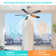 Portico 5 Blades Indoor Ceiling Fan with Light Kit and Remote