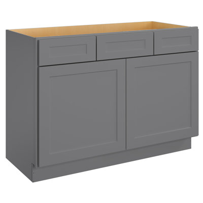 Armoire de salle de bain autoportante l 48 po x H 34,5 po x P 21 po 