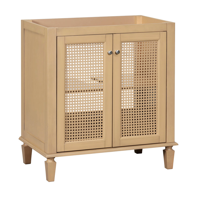 Meuble-lavabo de 30 po sans lavabo, meuble-lavabo autoportant avec tiroir caché, armoire de rangement pour la salle de bain, armoire de salle de bain à cadre en bois massif (PAS D'ÉVIER)