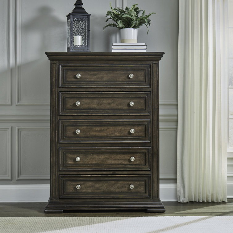 Temple Cloud 42'' W 5 - Drawer Dresser