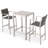 Balbina 2 - Person Wicker Patio Dining Set with Square Table