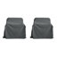 Tissu - Housse pour fauteuil club - Gris foncé-131986392