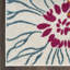 Tapis floral en polypropylène tissé à la machine beige / orange / bleu-242844223
