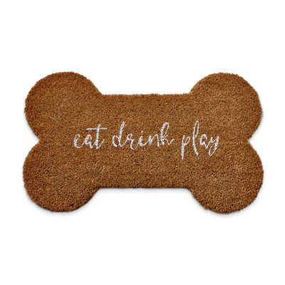 Tapis en forme d'os Eat Drink Play