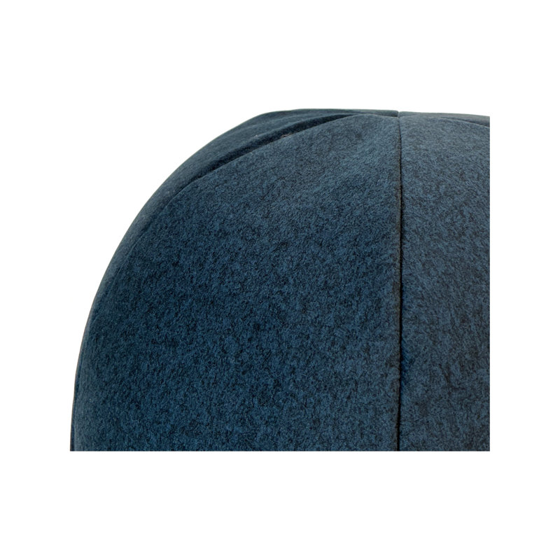 Oreiller rond bleu Qiviut, Bleu