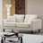 57" W chenille loveseat-342370678
