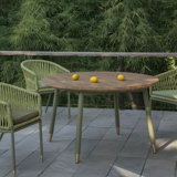 Plank Outdoor Round Dining Table