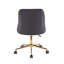Chaise de bureau en velours Auman-729940704