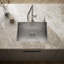 Vault 25" L x 22" W x 9-5/16" Top-Mount/Under-Mount Single-Bowl Kitchen Sink with 4 Faucet Holes-50027395