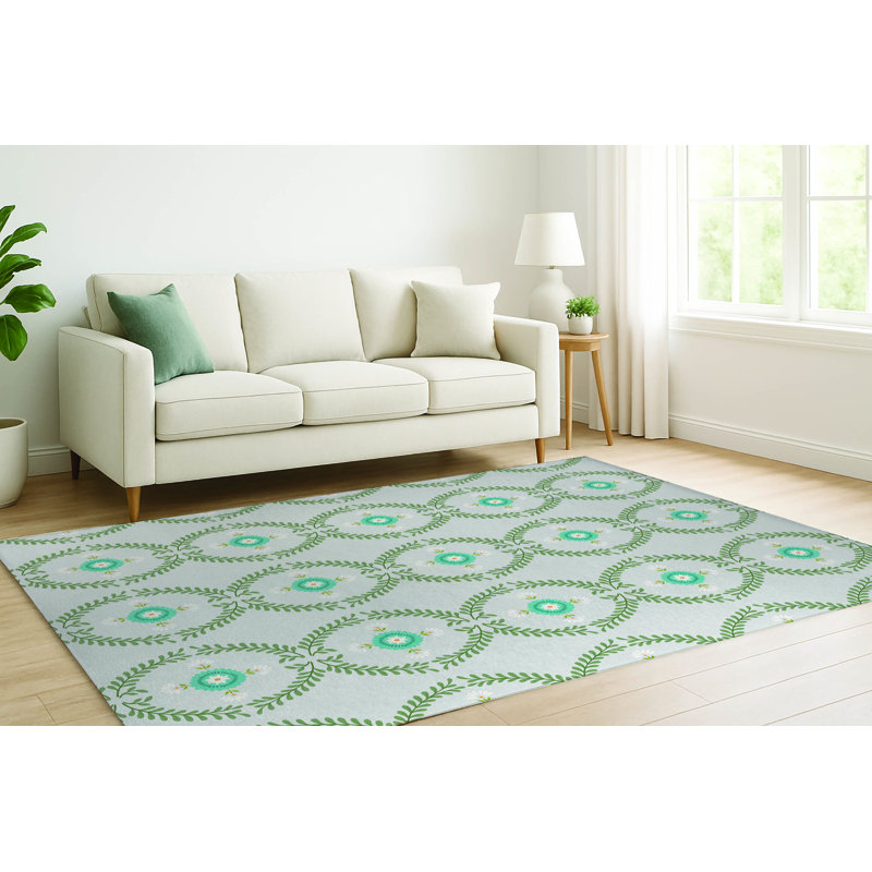 Bree Low Pile Decorative Indoor Area Rug, Rectangle 4' x 6'