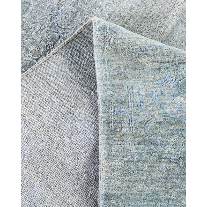 Overdyed One-of-a-Kind 9' 3" X 11' 10" Hand Knotted Area Rug
