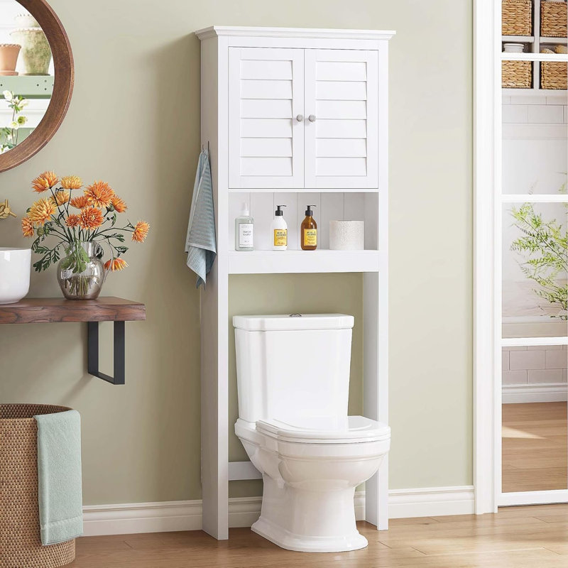 Rangement au-dessus de la toilette, organisateur de salle de bain peu encombrant au-dessus de la toilette