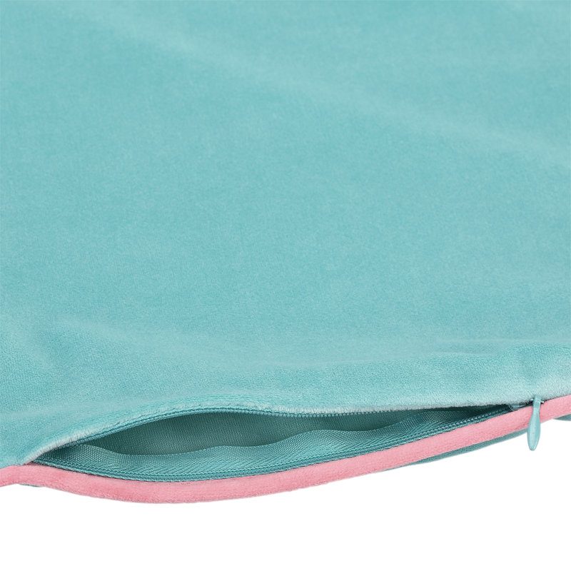 Oliver Square Throw, Mineral/Blush, Pillow Cover Only - No Insert