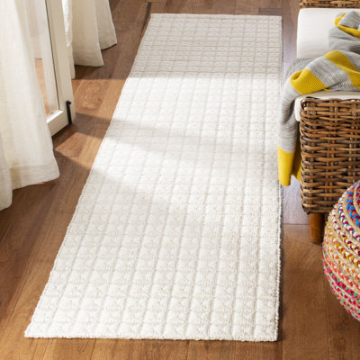 Tapis de couleur unie performance tissé à la main Jaxen Natura