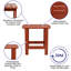 Balasi All-Weather Poly Resin Adirondack Side Table - Patio Table-1856294330