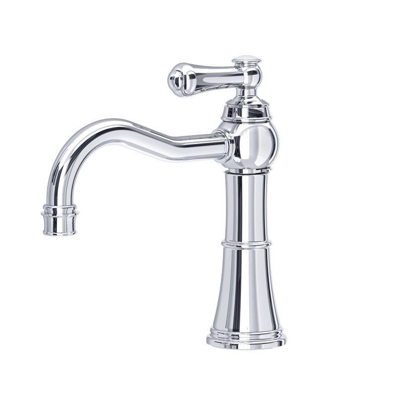 Georgian Era Single Handle Lavatory Faucet, Polished Chrome